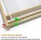 Wooden Weaving Loom Kit – Multi-Craft Tapestry Loom 9.85×15.5 in, DIY Hand-Knitting Loom with Stick Bar for Kids, Adults, and Beginners